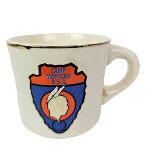 Vintage Camp Mohican Boy‎ Scouts of America BSA Mug Camping Outdoor GUC